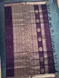 Rich coffee brown silk cotton saree