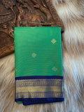 Sea green semi Kanchi silk