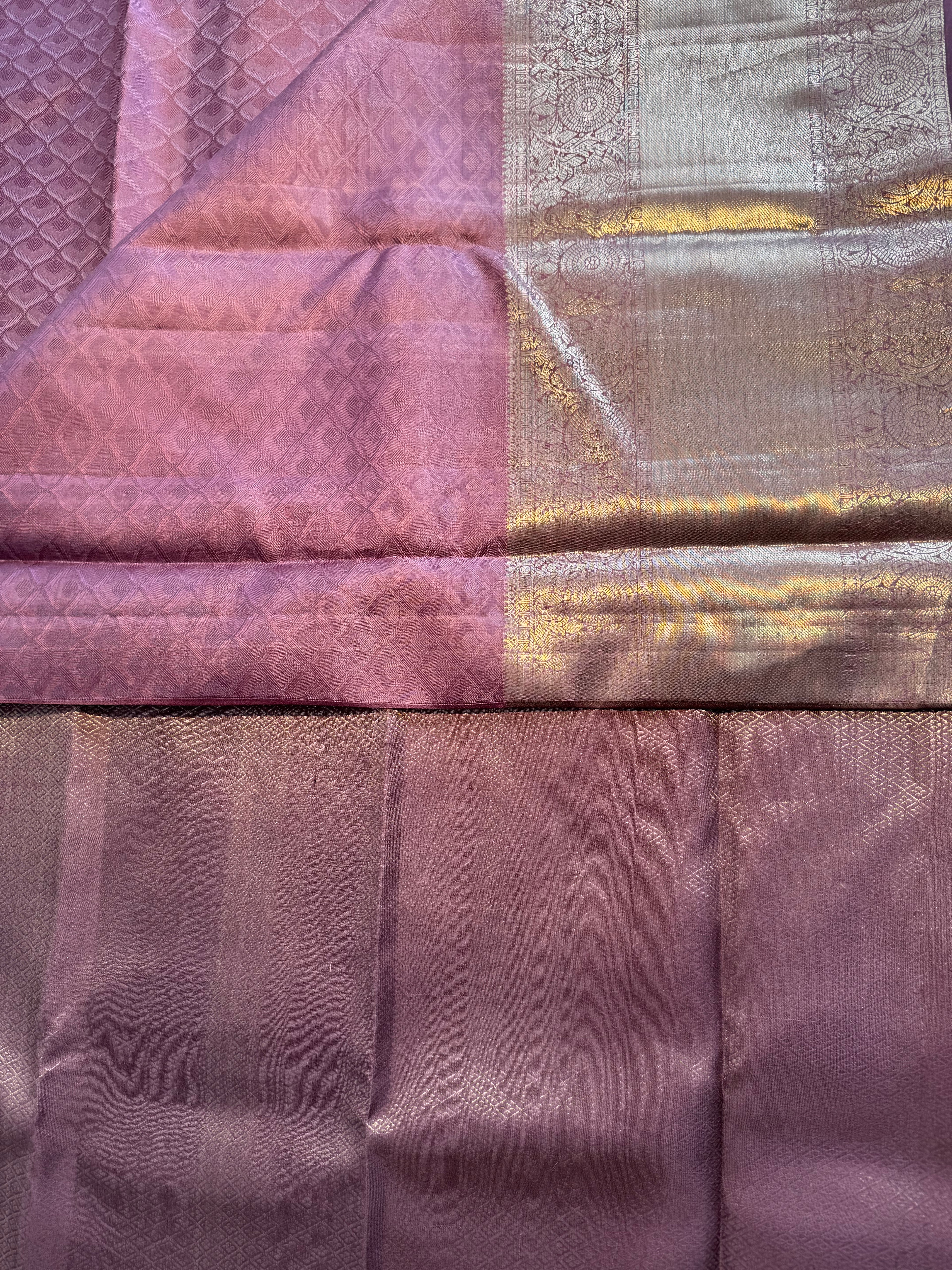 Mauve Kanchipuram Silk Saree
