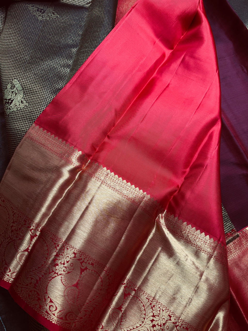 Mehendi Green Kanchipuram silk saree