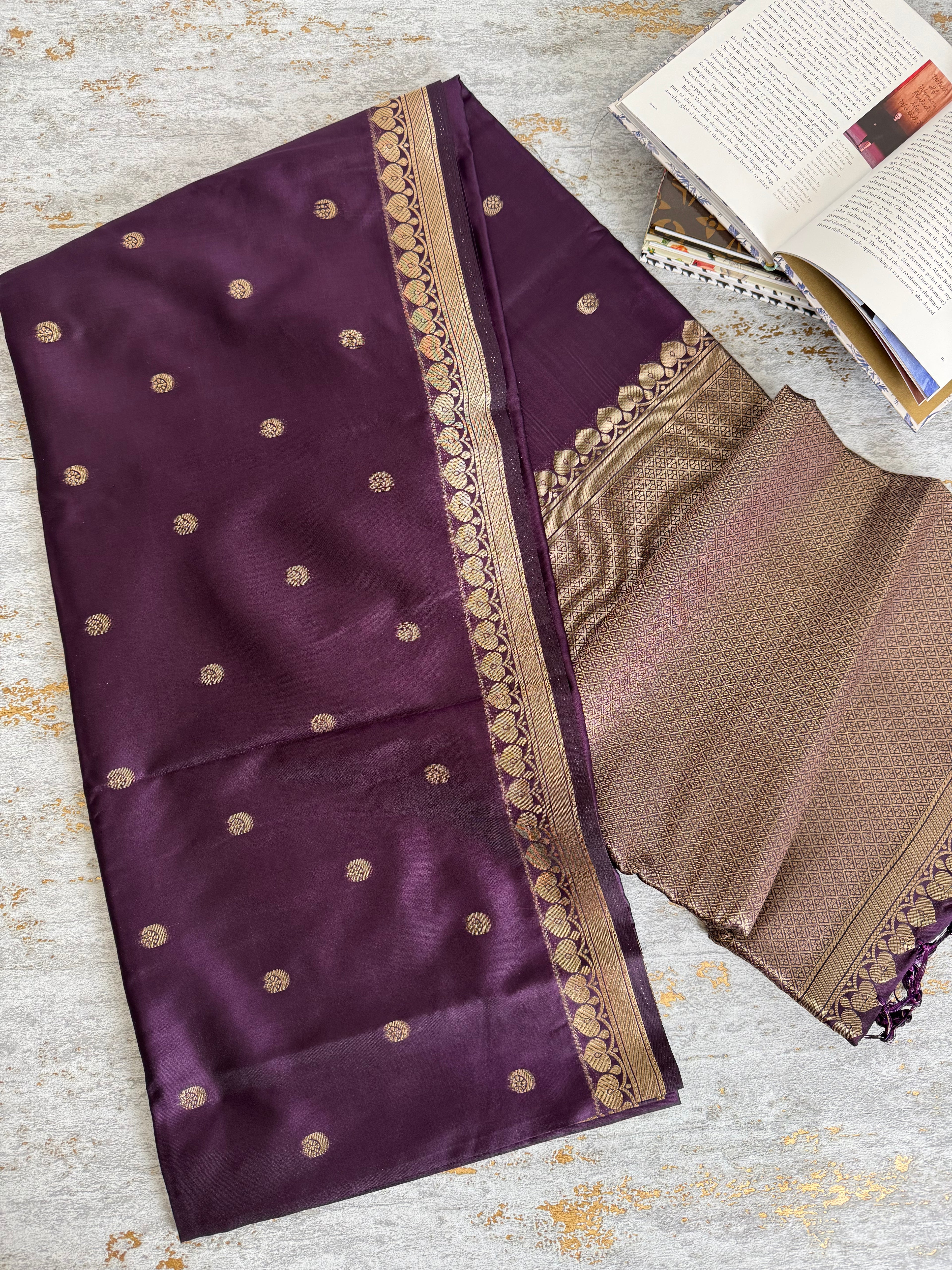 Nagapazham colour semi soft silk saree