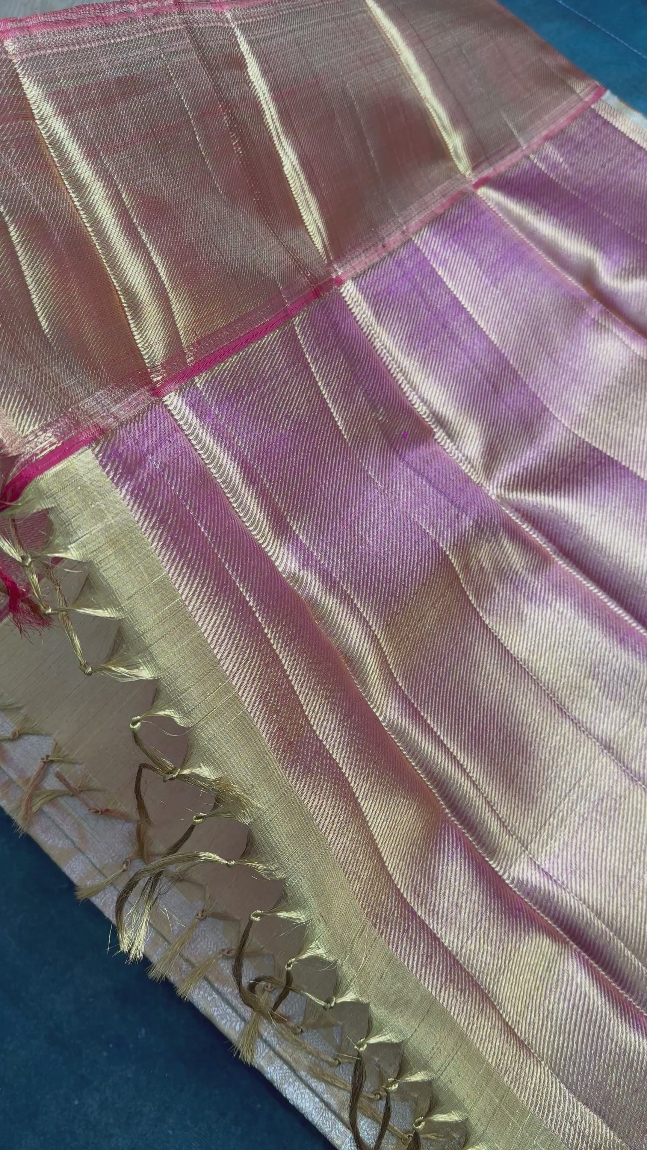 Gold Kanchipuram Tissue Silk Saree